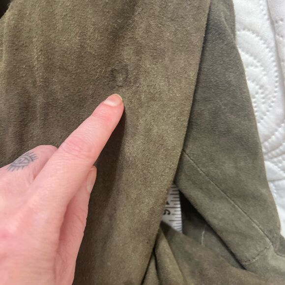 EILEEN FISHER Goat Suede Open Blazer
Jacket Green Large - Picture 3 of 16